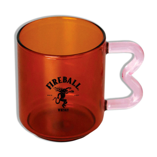 Vera Glass Mugs Orange Branded